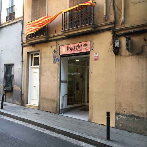 outside  at Vegetart Cuina Vegana in Barcelona