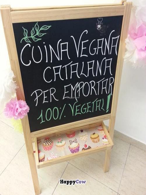 Vegan food for take away at Vegetart Cuina Vegana in Barcelona