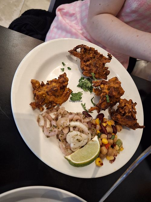 Onion Bhajis at Mumtaz in Leeds