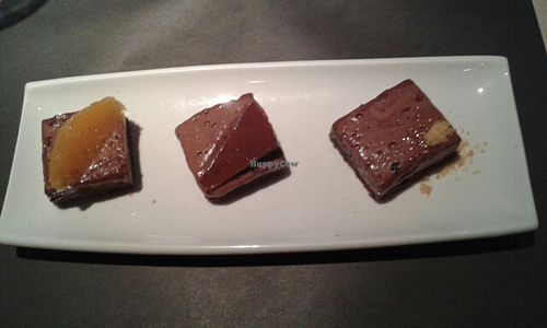 Frozen chocolate cake at Rasoterra in Barcelona