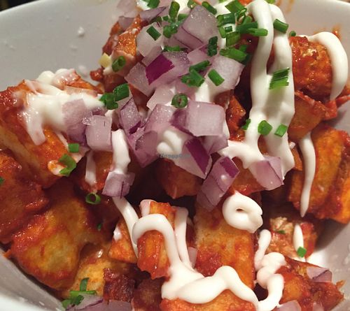 patata bravas  at Rasoterra in Barcelona