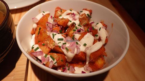 Patatas Bravas at Rasoterra in Barcelona