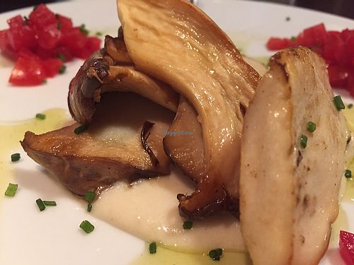 Shiitake mushroom steaks   at Rasoterra in Barcelona