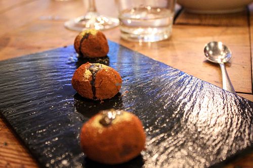 chocolate truffles at Rasoterra in Barcelona