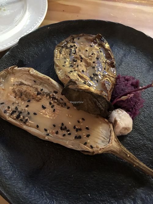 White aubergine at Rasoterra in Barcelona