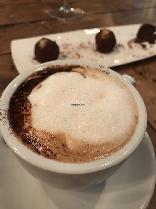 Cappuccino and Truffles at Rasoterra in Barcelona