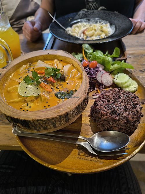 Tom Kah Soup at Pure Vegan Heaven - Old Town in Chiang Mai