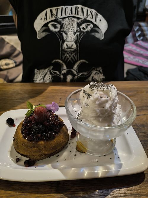 Sticky Toffee Cake at Pure Vegan Heaven - Old Town in Chiang Mai