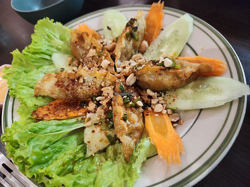 Fried dunplings just okay at Chà Là in Hanoi