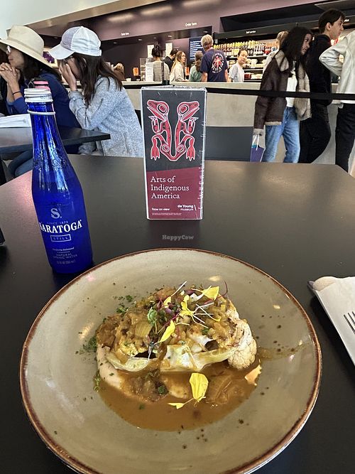 Curried Cauliflower Steak  at de Young Café in San Francisco