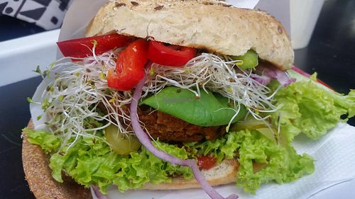 imcredible vegan burger at Krowarzywa - Hoza in Warsaw