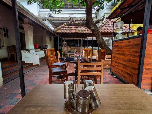 Outdoor dining area at Anantha Bhavan Inn at Anantha Bhavan Inn in Fort Kochi