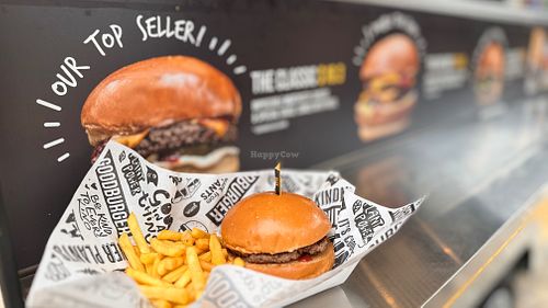 The Classic with Fires  at The Goodburger - Sentosa in Central Singapore