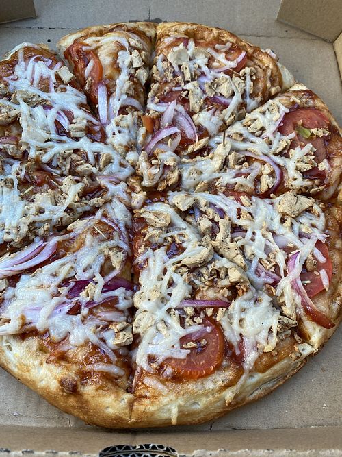 BBQ Chik’n  at Vegan Pizza in Garden Grove