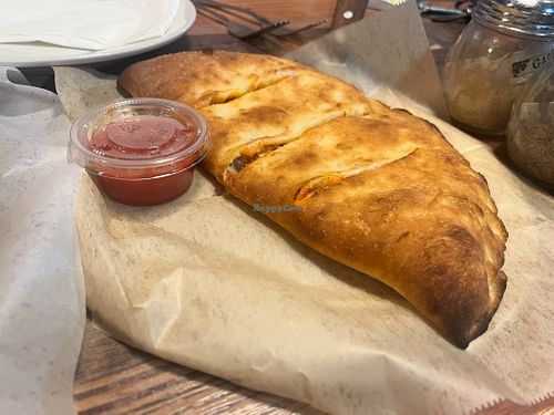 calzone at Vegan Pizza in Garden Grove