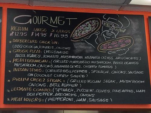 menu 2 at Vegan Pizza in Garden Grove