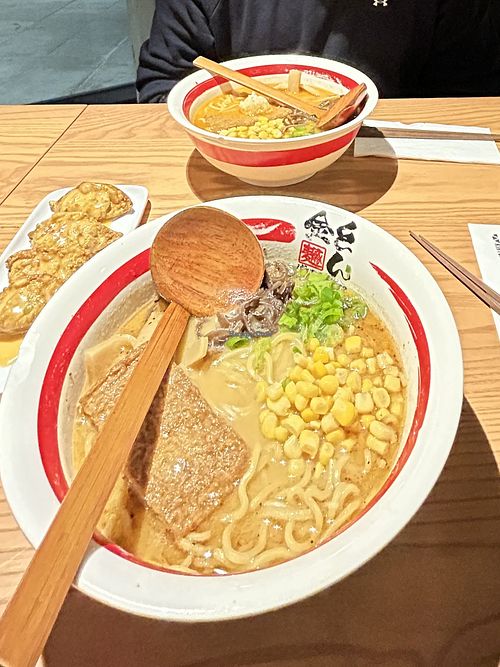 Veg Miso Ramen and Veg Spicy Garlic Ramen  at Kinton Ramen in Kingston