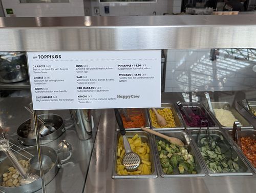 Toppings at BIBIBOP in Columbus