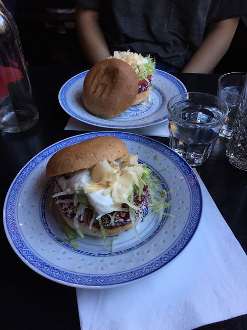 beetroot burger at Kung Fu Burger in Bern