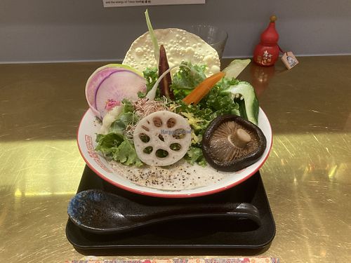 Kyoto ramen bowl   at Tokyo Vegan Ramen Center in Tokyo