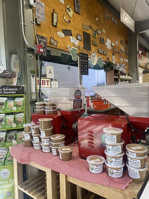 Cal Poly Pomona Made Almond Butter  at Cal Poly Pomona Farm Store at Kellogg Ranch in Pomona
