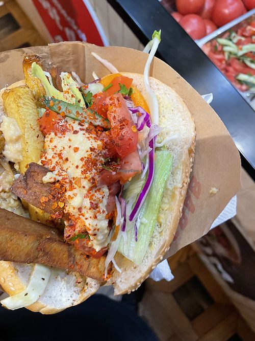   at Mustafa's Can Gemüse Kebap in Berlin