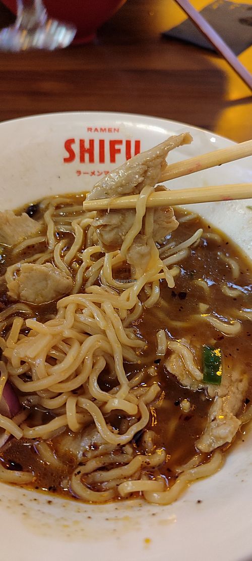 Ramen de no-pollo (heura) at Ramen Shifu in Reus