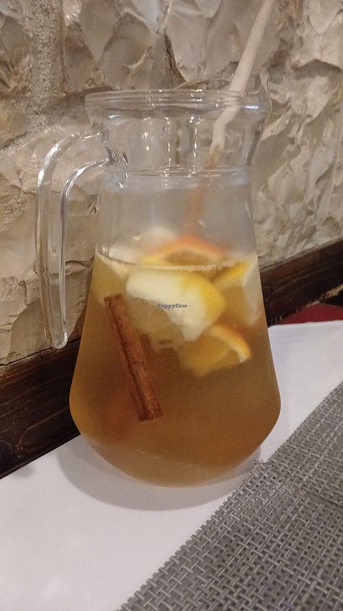 White wine sangria at Restaurante Moinho de Maré in Almada