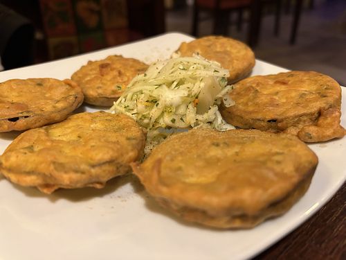 Egg plant (Baingan) Pakora  at Yummy Punjaby in Poznan