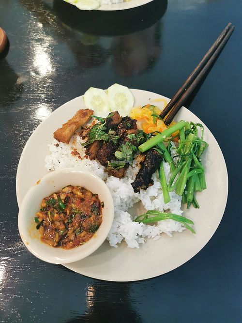 Rice with fish vegan seaweed at Quán Chày Mộc - Maybe closed in Phan Thiet