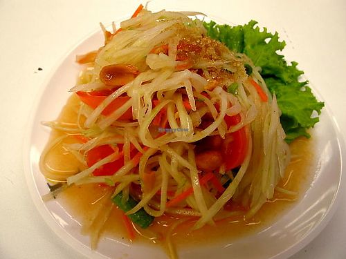 Som tam papaya salad year 2014.  at Kran Boom Modern Thai in Bangkok