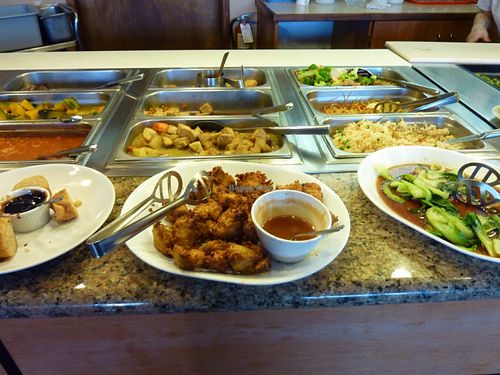 Best Asian fusion buffet in town! at Pepper Tree Veggie Cuisine in Houston