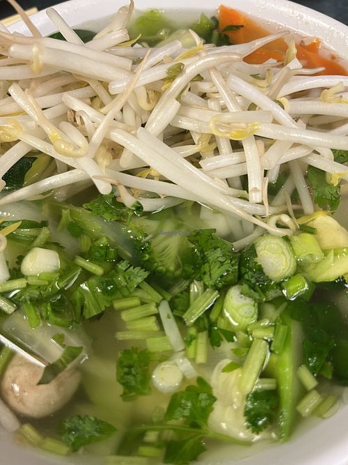 Plant based Pho  at White Pearl Restaurant  in Elgin