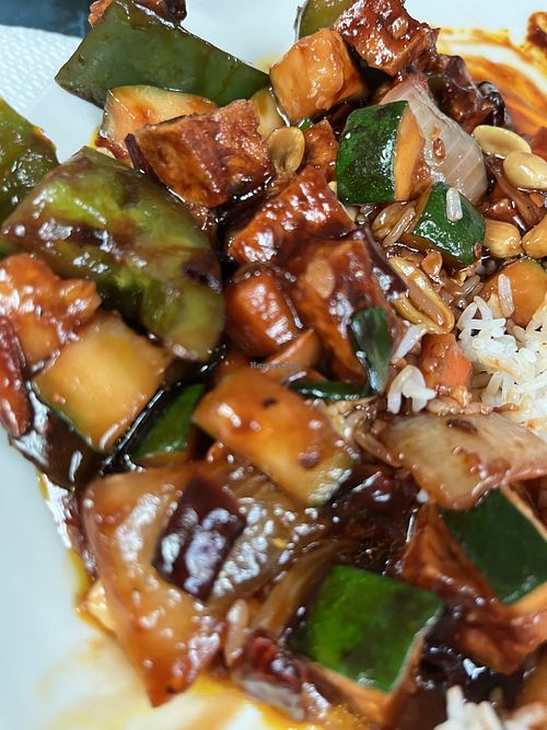 Kung Pao Tofu  at White Pearl Restaurant  in Elgin