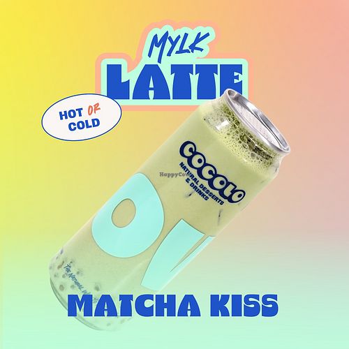 COCOLO COCONUT MYLK Latte - Matcha Kiss

Tricolour Taro balls & Infused Matcha Coconut Mylk (hot or cold) at COCOLO in Hawthorn