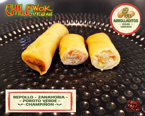 Vegan Spring Rolls at Chilewok Meat & Vegan - Reino del Aji in La Serena