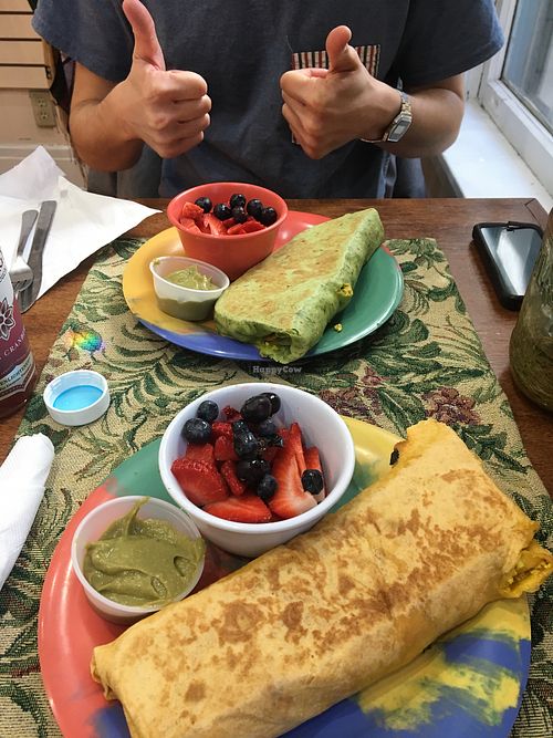 Tofu Scramble Burritos at 212 Cafe and Wellness Center in Nashville