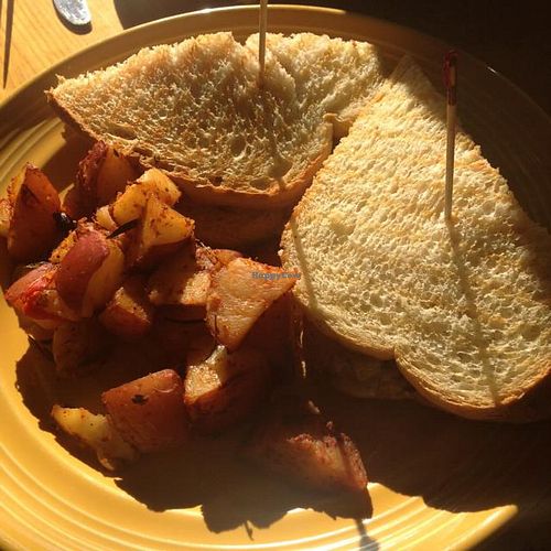 vegan Reuben sandwich. awesome.  at The Grain Cafe in Los Angeles