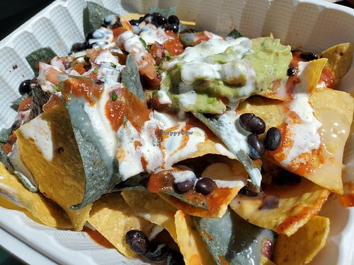 Nachos to go at The Grain Cafe in Los Angeles