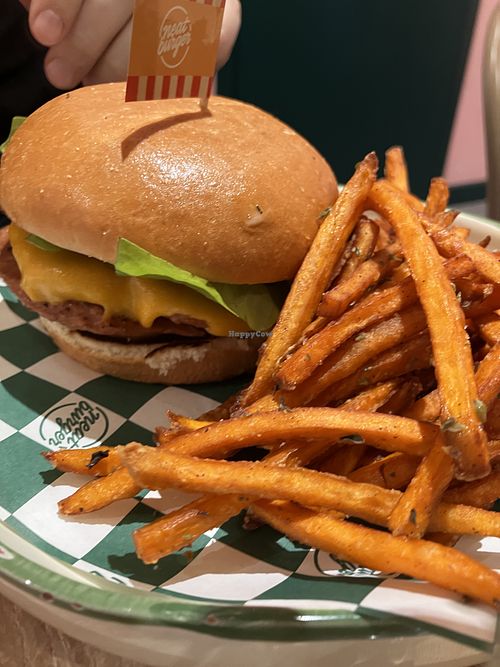 Burger and sweet friess  at Neat Burger - Merlata Bloom in Milan