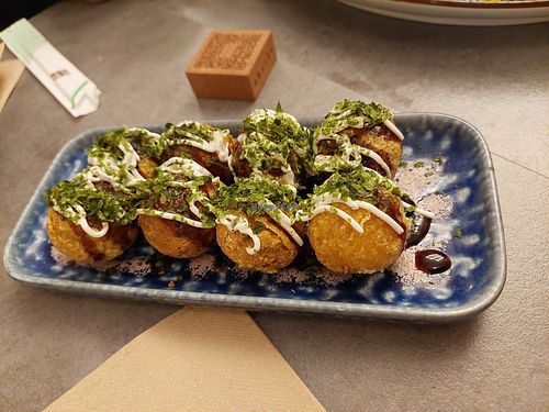 Starter / Vegan takoyaki at Okashi Valencia in Valencia