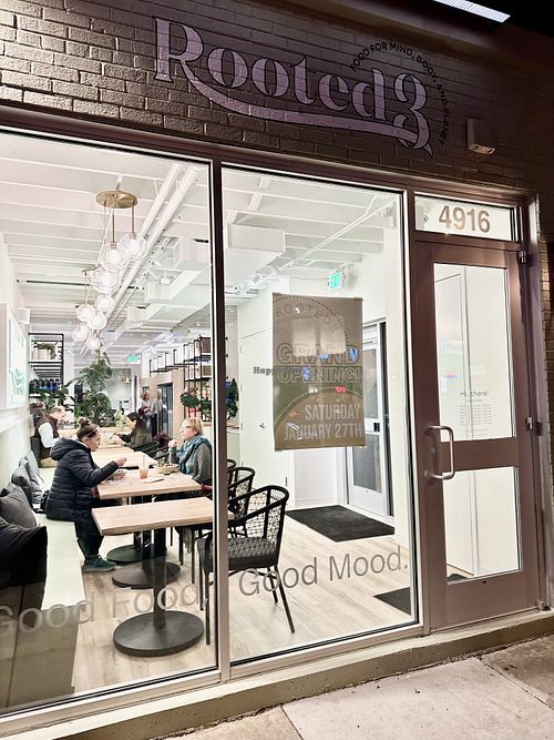 Storefront  #Veganuary at Rooted3 in Bethesda