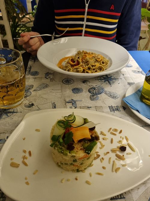 Tagliatelle and couscous at Soul Kitchen in Santa Maria