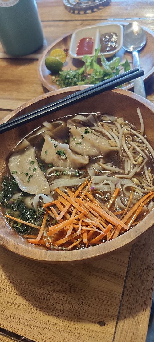 Pho with Soy Dumplings at Food Lab in Siargao
