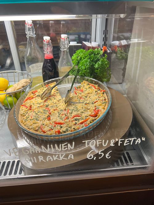Vegan tofu & ”feta” pie at Distant Days  in Helsinki
