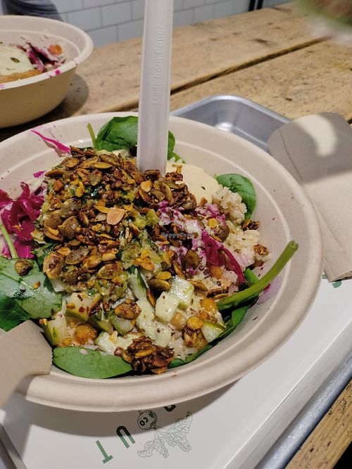 The vegan chickpea salad at Sprout & Co - Exchequer St in Dublin