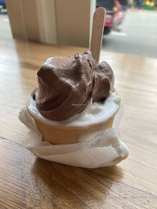 Vegan chocolate and vegan coconut   at Isle of Gelato - Ella in Ella