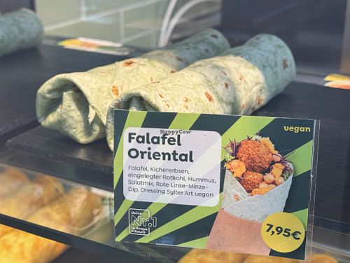 vegan wrap  at Immergrün in Ulm