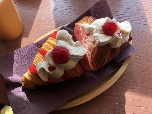 White Chocolate and rasberry  at Julietta Pastry and Lab in Rome