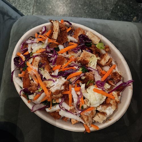 vegan tonkotsu salad at Soul Origin  in Melbourne